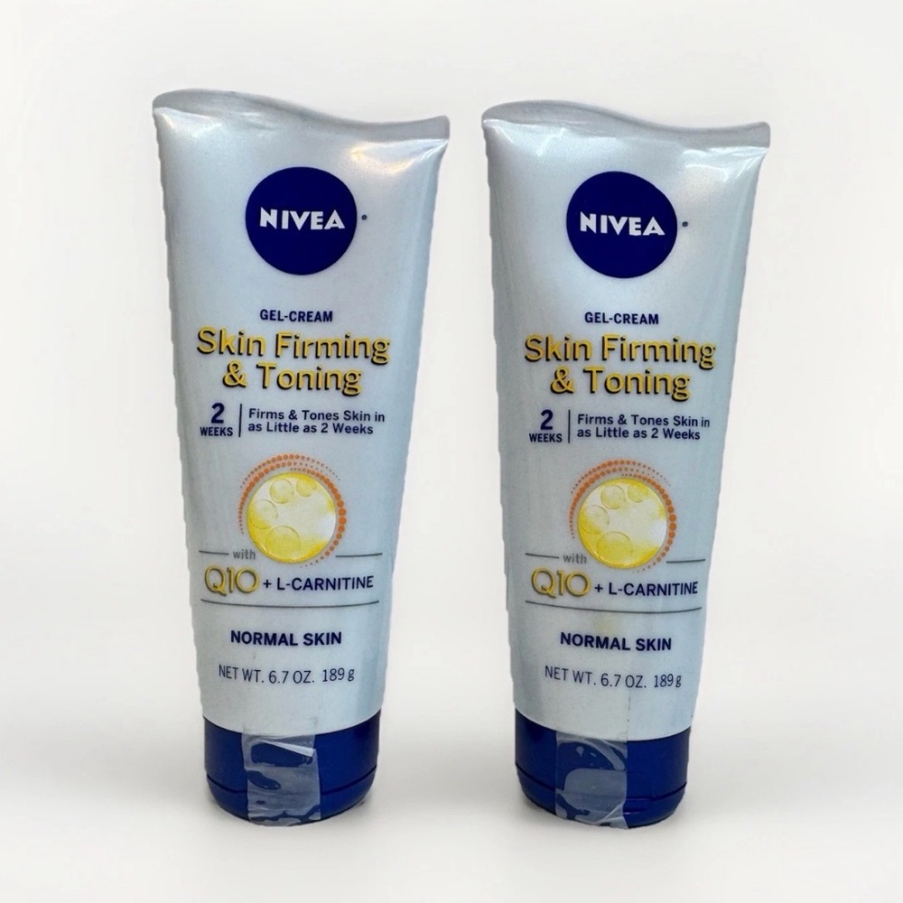 NIVEA Skin Firming & Toning Gel-Cream with Q-10 + L-Carnitine 6.7 oz pack of 2